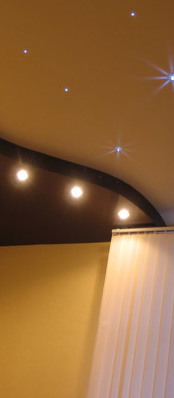 Двухуровневый натяжной потолок в пушкино. Натяжные потолки не дорого.